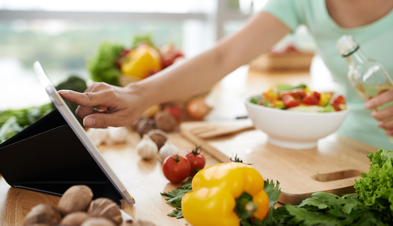 App per cucinare vegan e usare prodotti bio